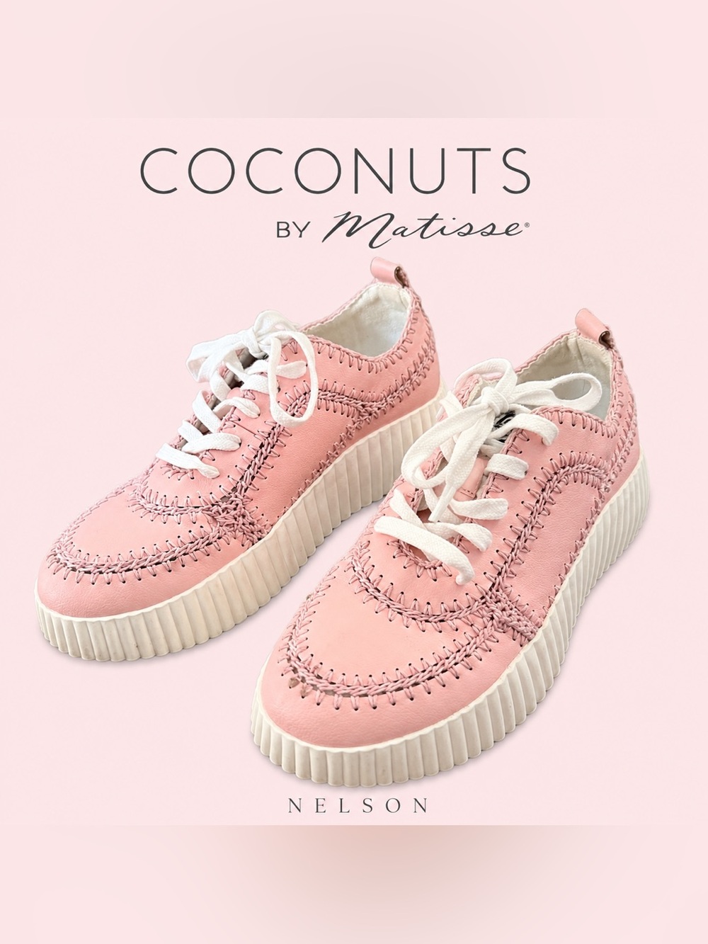Coconuts by Matisse Pink Platform Nelson Sneakers